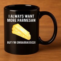 I Always Want More Parmesan But I'm Embarrassed 11oz C Handle Ceramic Mug