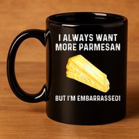 I Always Want More Parmesan But I'm Embarrassed 11oz C Handle Ceramic Mug