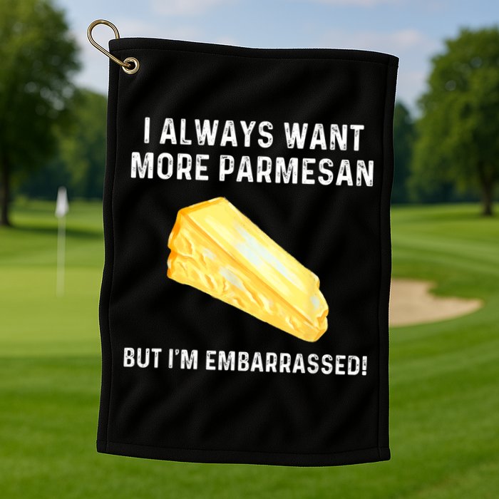 I Always Want More Parmesan But I'm Embarrassed Golf Towel