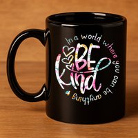 In A World Where You Can Be Anything Be Kind Kindness 11oz C Handle Ceramic Mug