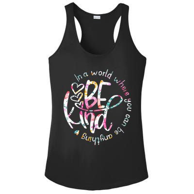 In A World Where You Can Be Anything Be Kind Kindness Ladies PosiCharge Competitor Racerback Tank