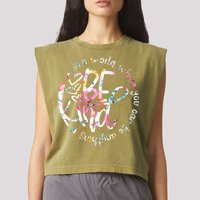 In A World Where You Can Be Anything Be Kind Kindness Garment-Dyed Women's Muscle Tee