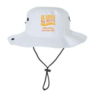 In April We Wear Orange Infertility Awareness Week Funny Legacy Cool Fit Booney Bucket Hat