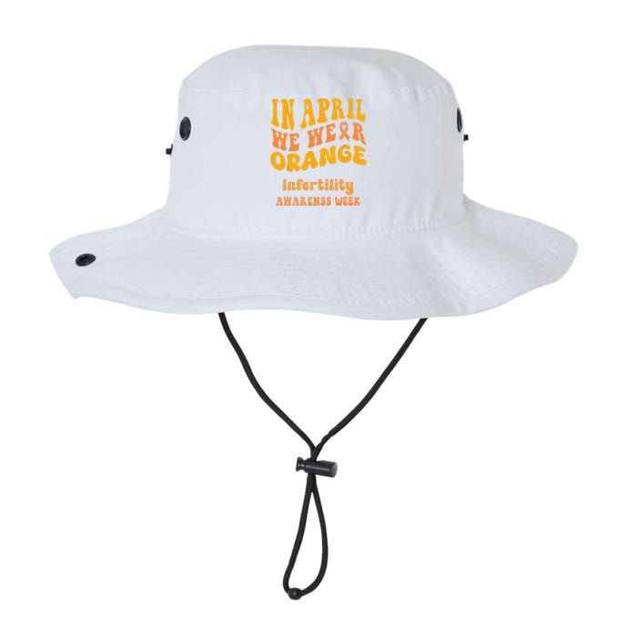 In April We Wear Orange Infertility Awareness Week Funny Legacy Cool Fit Booney Bucket Hat