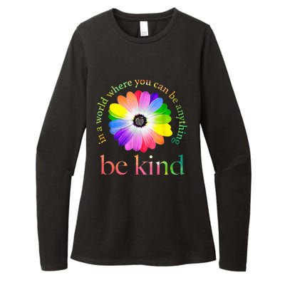 In A World Where You Can Be Anything Be Kind Gift Womens CVC Long Sleeve Shirt