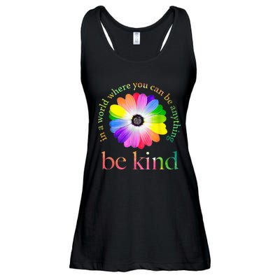 In A World Where You Can Be Anything Be Kind Gift Ladies Essential Flowy Tank