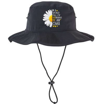 In A World Full Of Grandmas Be An Oma Daisy Mothers Day Legacy Cool Fit Booney Bucket Hat