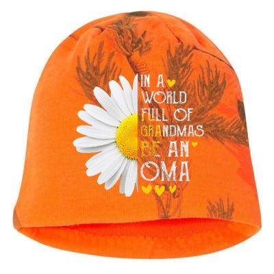 In A World Full Of Grandmas Be An Oma Daisy Mothers Day Kati - Camo Knit Beanie