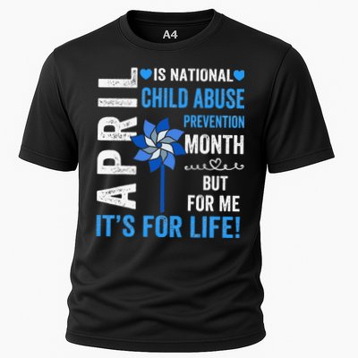 In April We Wear Blue Child Abuse Prevention Awareness Performance Shirt