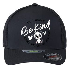 In A World Be Kind Panda Anti Bullying Unity Day Orange Flexfit Unipanel Trucker Cap