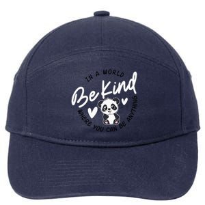 In A World Be Kind Panda Anti Bullying Unity Day Orange 7-Panel Snapback Hat