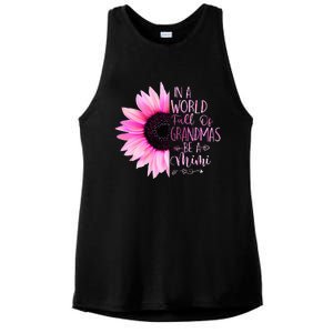 In A World Full Of Grandmas Be A Mimi Sunflower Ladies PosiCharge Tri-Blend Wicking Tank