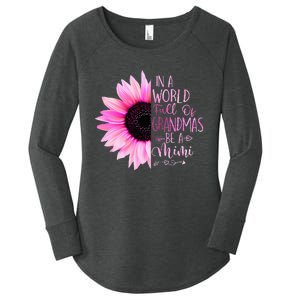 In A World Full Of Grandmas Be A Mimi Sunflower Women's Perfect Tri Tunic Long Sleeve Shirt