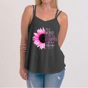 In A World Full Of Grandmas Be A Mimi Sunflower Women's Strappy Tank