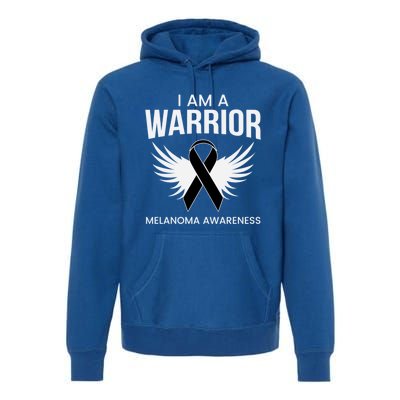 Im A Warrior Melanoma Awareness Cool Gift Melanoma Survivors Cute Gift Premium Hoodie