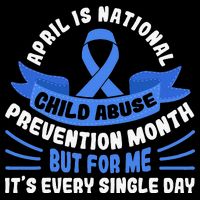 In April We Wear Blue Child Abuse Prevention Awareness T rex 16 in Basic Backpack