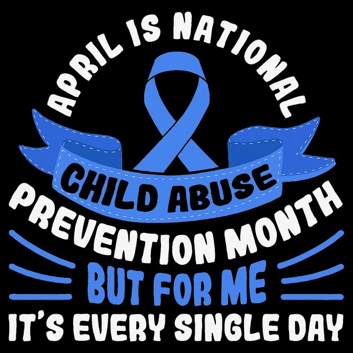 In April We Wear Blue Child Abuse Prevention Awareness T rex 16 in Basic Backpack