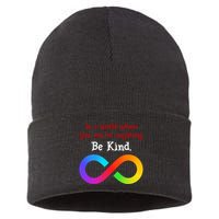 In A World Where You Can Be Everything Be Kind Sustainable Knit Beanie