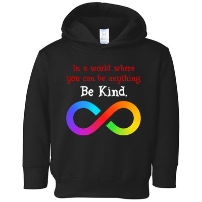In A World Where You Can Be Everything Be Kind Toddler Hoodie