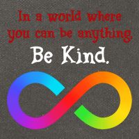 In A World Where You Can Be Everything Be Kind Cotton Canvas Backpack