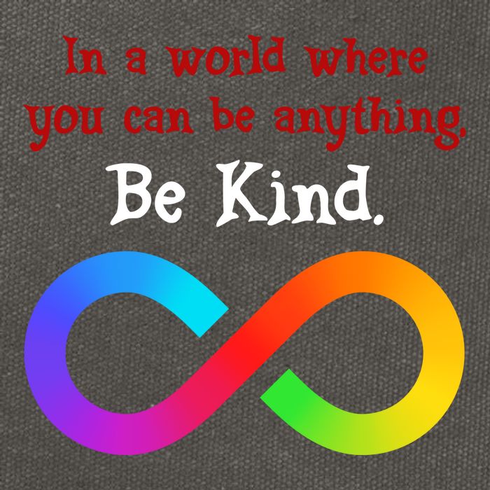 In A World Where You Can Be Everything Be Kind Cotton Canvas Backpack