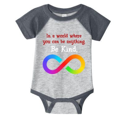 In A World Where You Can Be Everything Be Kind Infant Baby Jersey Bodysuit