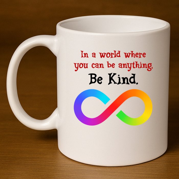 In A World Where You Can Be Everything Be Kind 11oz C Handle Ceramic Mug