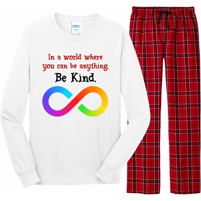 In A World Where You Can Be Everything Be Kind Long Sleeve Pajama Set