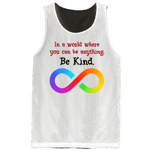 In A World Where You Can Be Everything Be Kind Mesh Reversible Basketball Jersey Tank