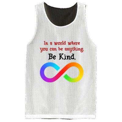 In A World Where You Can Be Everything Be Kind Mesh Reversible Basketball Jersey Tank