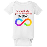 In A World Where You Can Be Everything Be Kind Baby Bodysuit