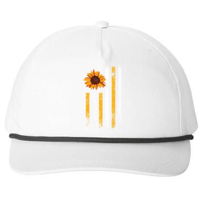 In A World Full Of Roses Be A Sunflower America Flag Cute Gift Snapback Five-Panel Rope Hat