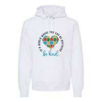 In A World Where You Can Be Anything Be Kind Autism Awareness Premium Hoodie