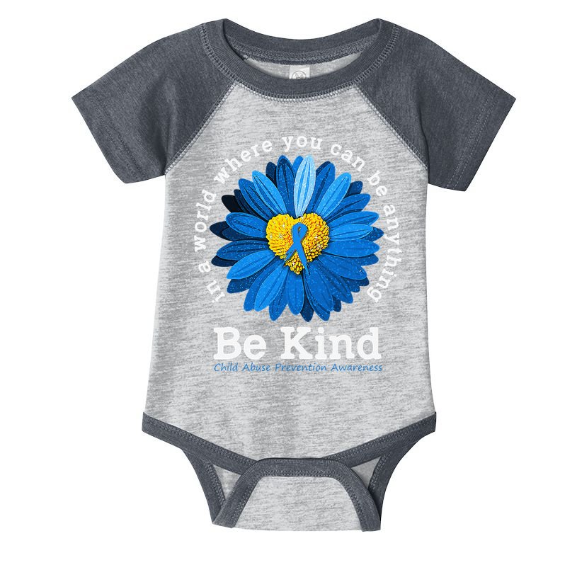 In April We Wear Blue Child Abuse Prevention Awareness Infant Baby Jersey Bodysuit