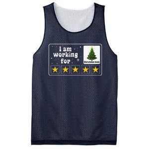 I Am Working For Christmas Break 5 Stars Xmas Tree Mesh Reversible Basketball Jersey Tank