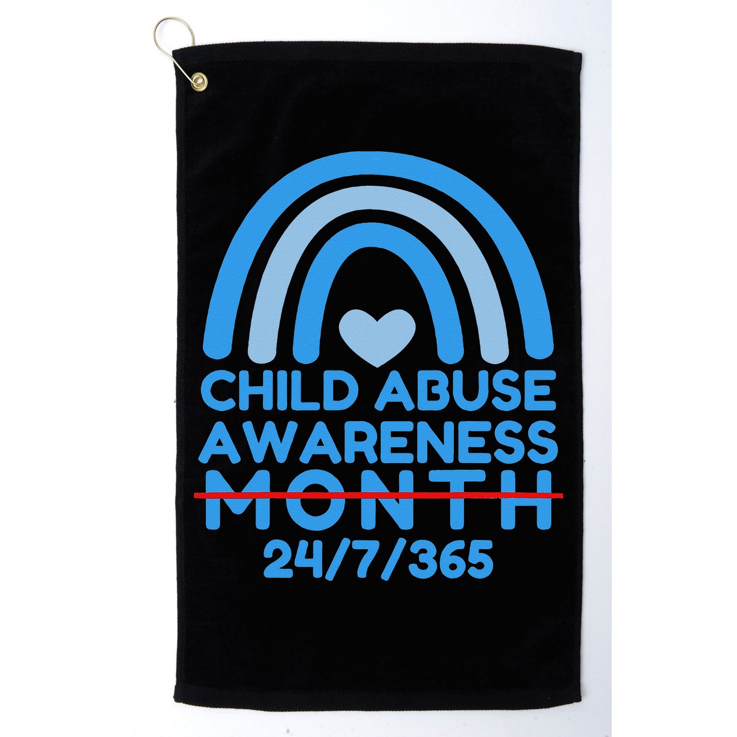 In April We Wear Blue Cool Child Abuse Prevention Awareness (2) Golf Towel