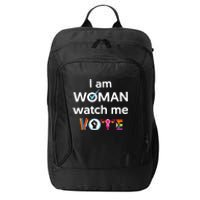 I Am Woman Watch Me Vote City Backpack