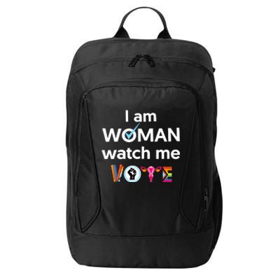 I Am Woman Watch Me Vote City Backpack