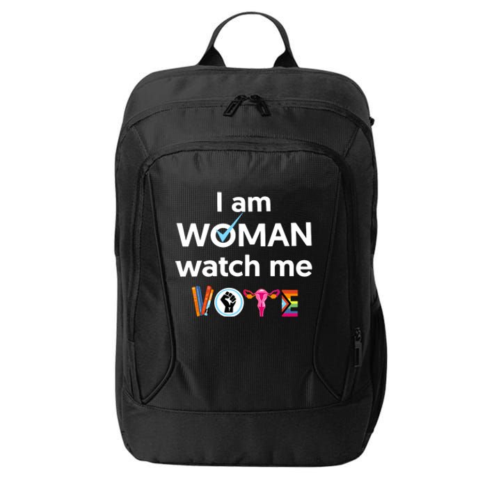 I Am Woman Watch Me Vote City Backpack