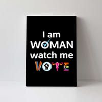 I Am Woman Watch Me Vote Canvas