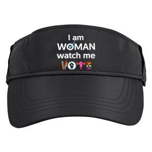 I Am Woman Watch Me Vote Adult Drive Performance Visor