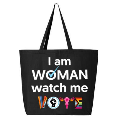 I Am Woman Watch Me Vote 25L Jumbo Tote