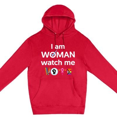 I Am Woman Watch Me Vote Premium Pullover Hoodie