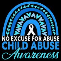 In April We Wear Blue Cool Child Abuse Prevention Awareness Baby Bodysuit