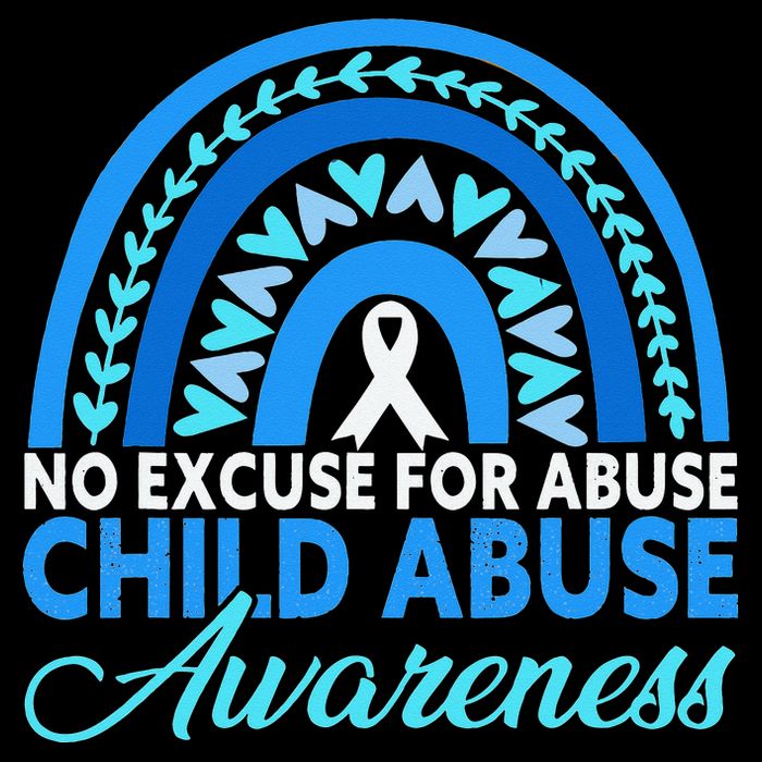 In April We Wear Blue Cool Child Abuse Prevention Awareness Baby Bodysuit