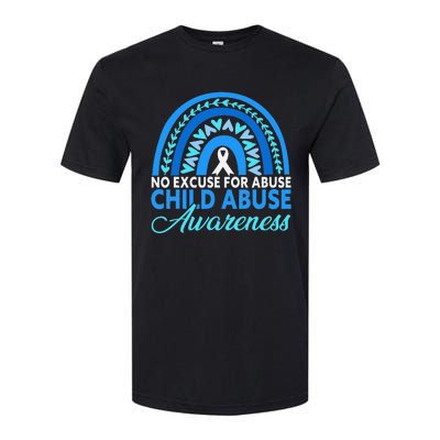 In April We Wear Blue Cool Child Abuse Prevention Awareness Softstyle® CVC T-Shirt