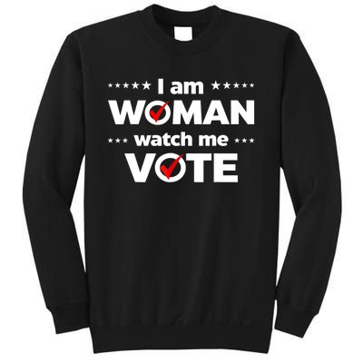 I Am Woman Watch Me Vote Sweatshirt