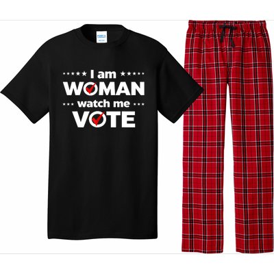 I Am Woman Watch Me Vote Pajama Set