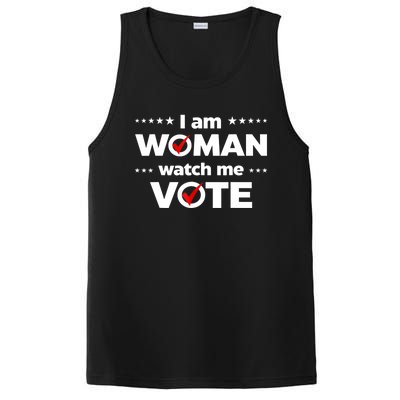 I Am Woman Watch Me Vote PosiCharge Competitor Tank