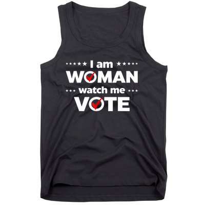 I Am Woman Watch Me Vote Tank Top